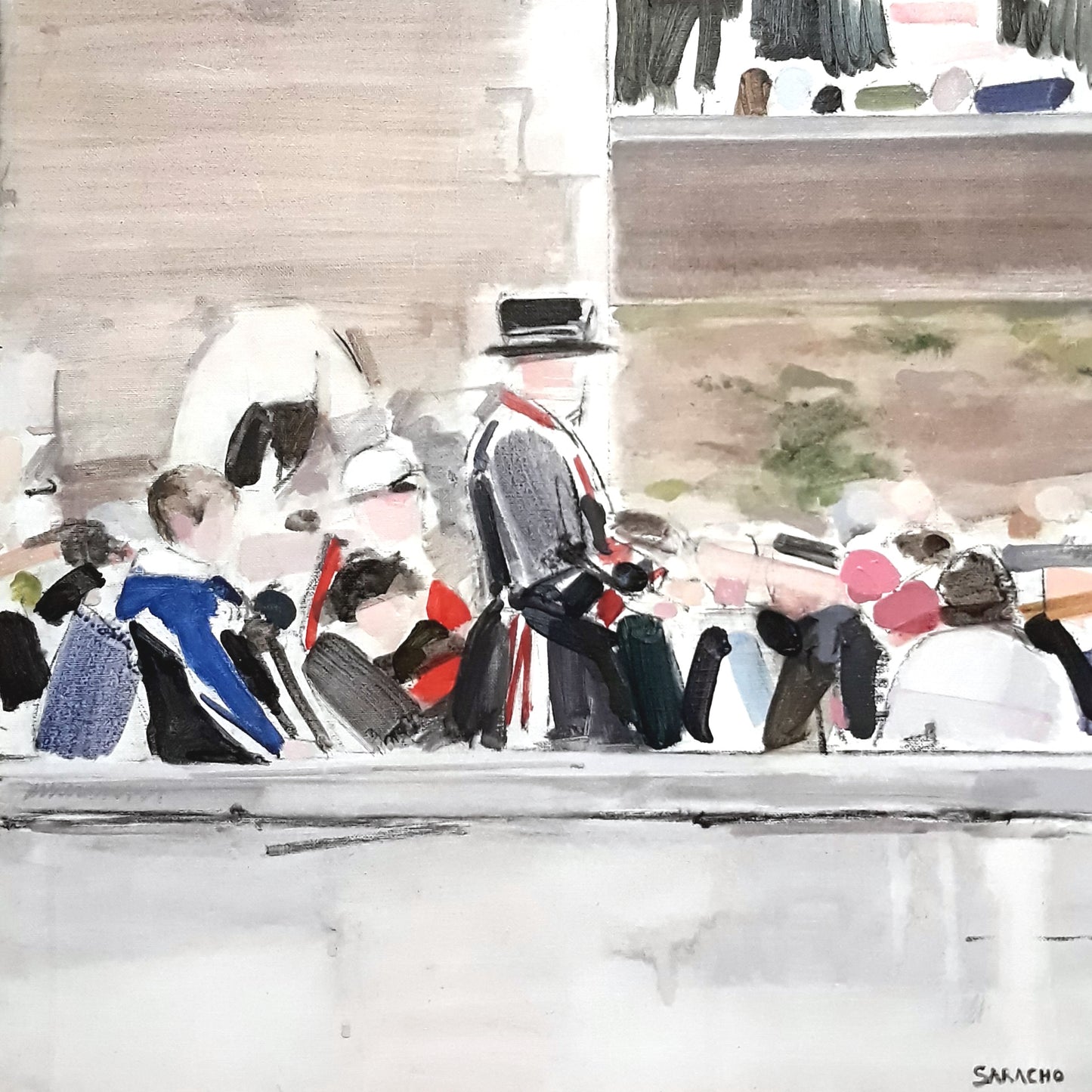 Pessoas na ponte
