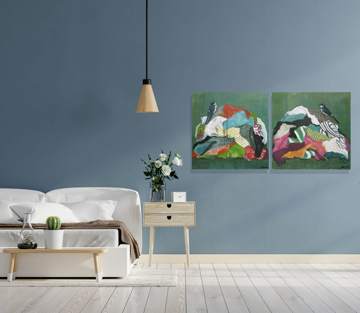 Entre la ropa que se amontona