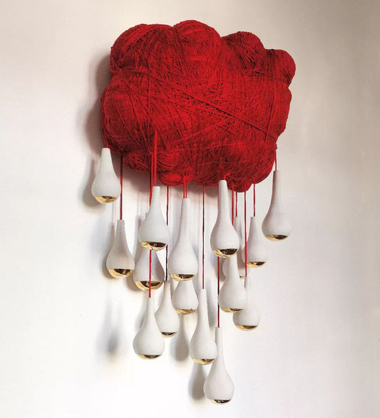 Corações ex voto - Coussin cousu