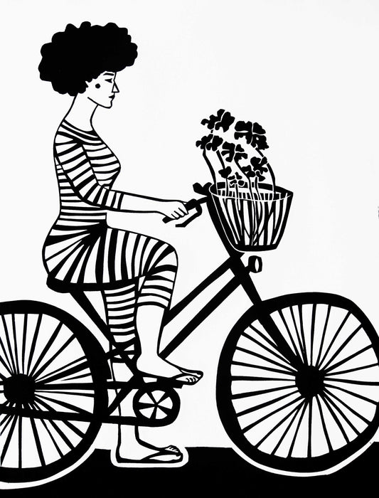 Em bicicleta